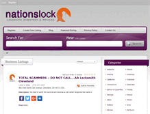 Tablet Screenshot of nationslock.com